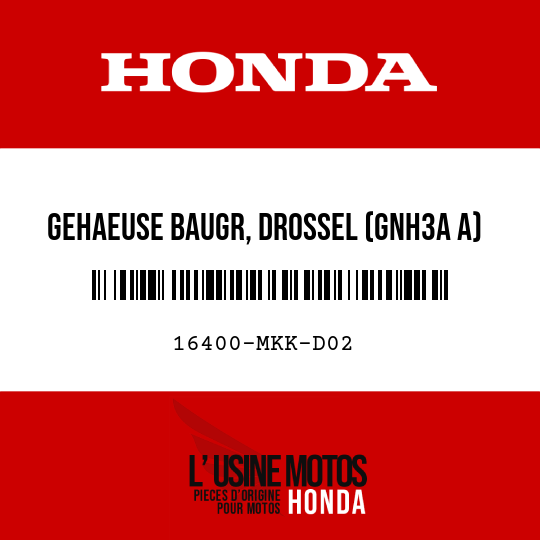 image de 16400-MKK-D02 GEHAEUSE BAUGR, DROSSEL (GNH3A A)