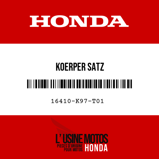 image de 16410-K97-T01 KOERPER SATZ