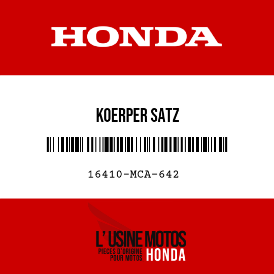 image de 16410-MCA-642 KOERPER SATZ