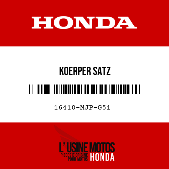 image de 16410-MJP-G51 KOERPER SATZ