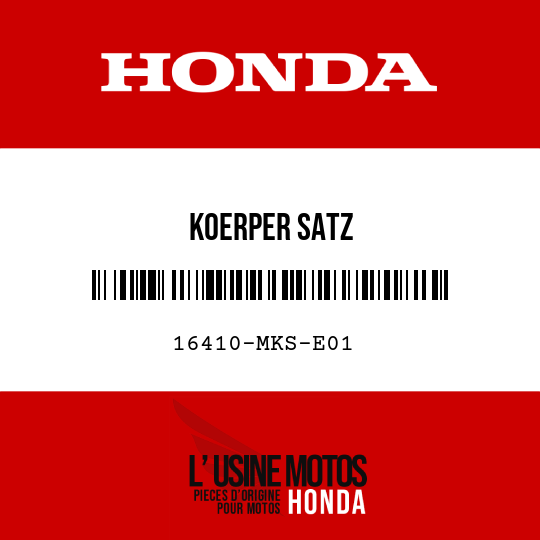 image de 16410-MKS-E01 KOERPER SATZ