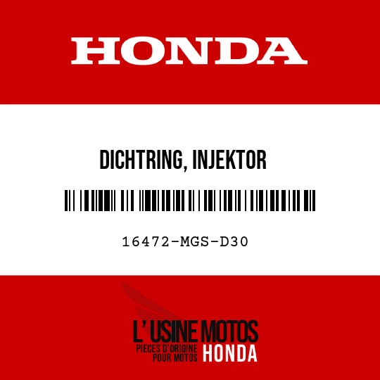 image de 16472-MGS-D30 DICHTRING, INJEKTOR