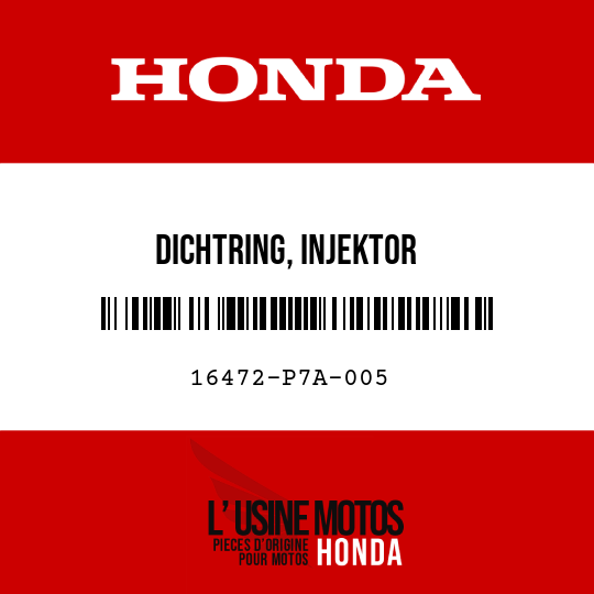 image de 16472-P7A-005 DICHTRING, INJEKTOR