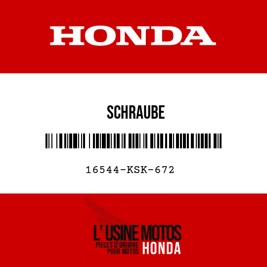 image de 16544-KSK-672 SCHRAUBE