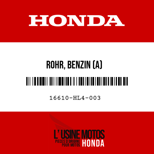 image de 16610-HL4-003 ROHR, BENZIN (A)