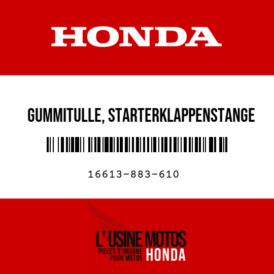 image de 16613-883-610 GUMMITULLE, STARTERKLAPPENSTANGE