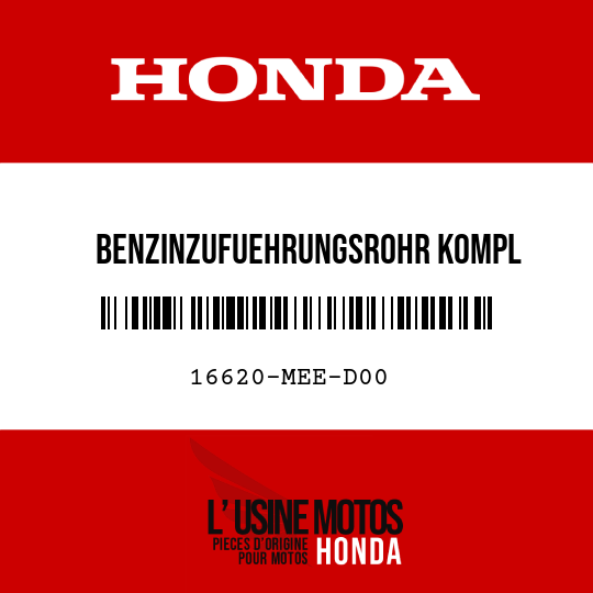 image de 16620-MEE-D00 BENZINZUFUEHRUNGSROHR KOMPL