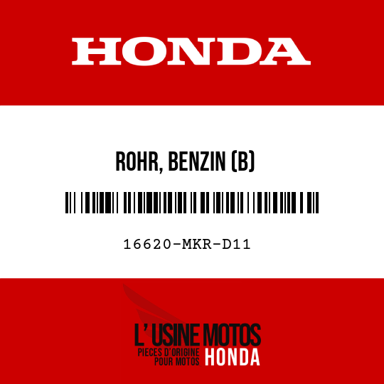 image de 16620-MKR-D11 ROHR, BENZIN (B)
