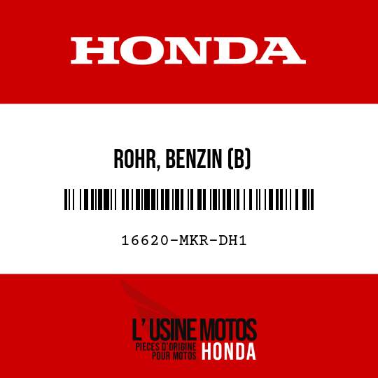image de 16620-MKR-DH1 ROHR, BENZIN (B)