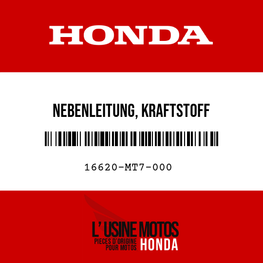 image de 16620-MT7-000 NEBENLEITUNG, KRAFTSTOFF