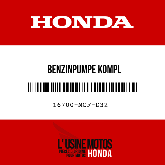 image de 16700-MCF-D32 BENZINPUMPE KOMPL