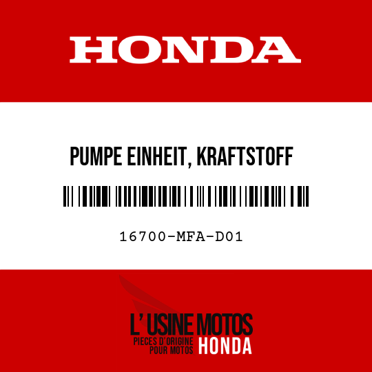 image de 16700-MFA-D01 PUMPE EINHEIT, KRAFTSTOFF