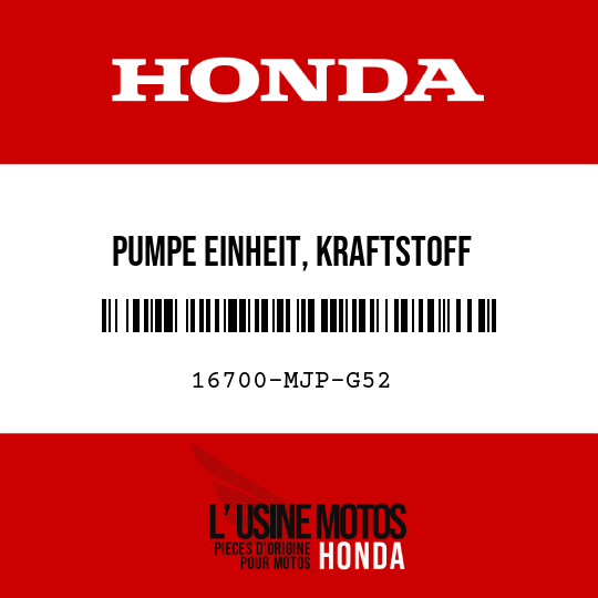 image de 16700-MJP-G52 PUMPE EINHEIT, KRAFTSTOFF
