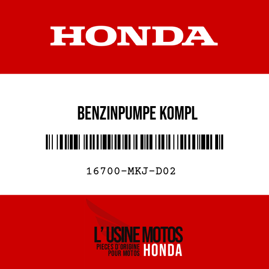image de 16700-MKJ-D02 BENZINPUMPE KOMPL
