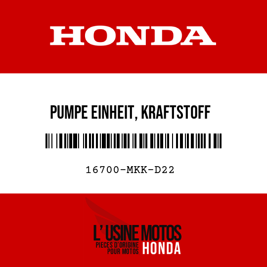 image de 16700-MKK-D22 PUMPE EINHEIT, KRAFTSTOFF