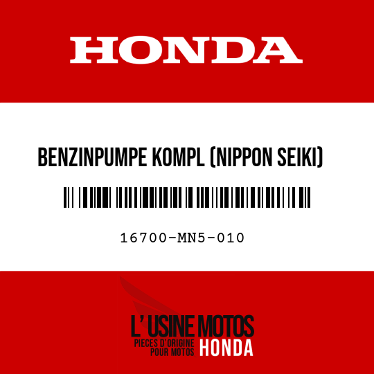 image de 16700-MN5-010 BENZINPUMPE KOMPL (NIPPON SEIKI)
