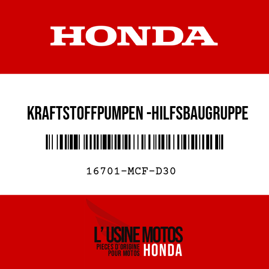 image de 16701-MCF-D30 KRAFTSTOFFPUMPEN -HILFSBAUGRUPPE