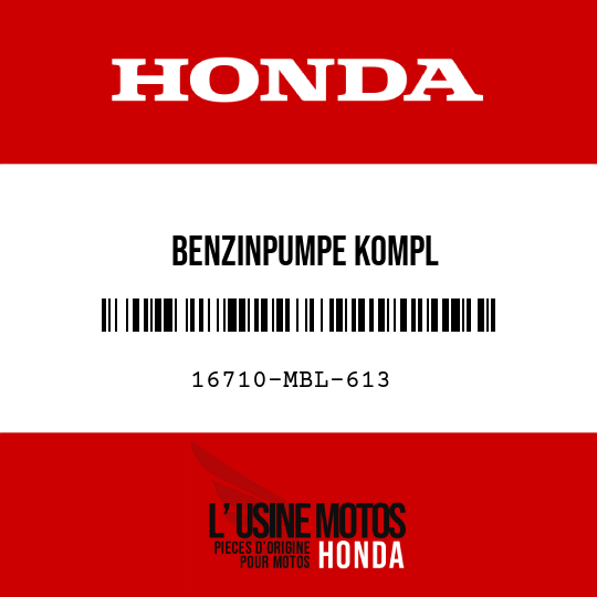 image de 16710-MBL-613 BENZINPUMPE KOMPL