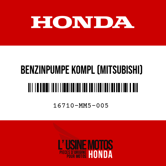 image de 16710-MM5-005 BENZINPUMPE KOMPL (MITSUBISHI)