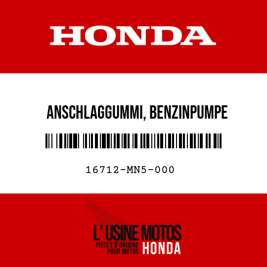 image de 16712-MN5-000 ANSCHLAGGUMMI, BENZINPUMPE
