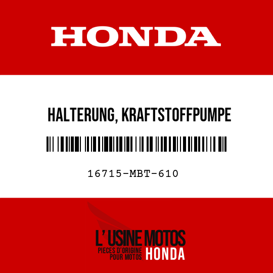 image de 16715-MBT-610 HALTERUNG, KRAFTSTOFFPUMPE BEFESTIGUNG