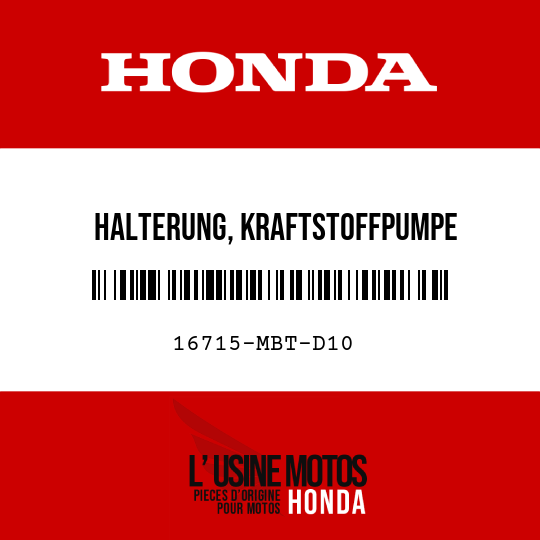 image de 16715-MBT-D10 HALTERUNG, KRAFTSTOFFPUMPE BEFESTIGUNG