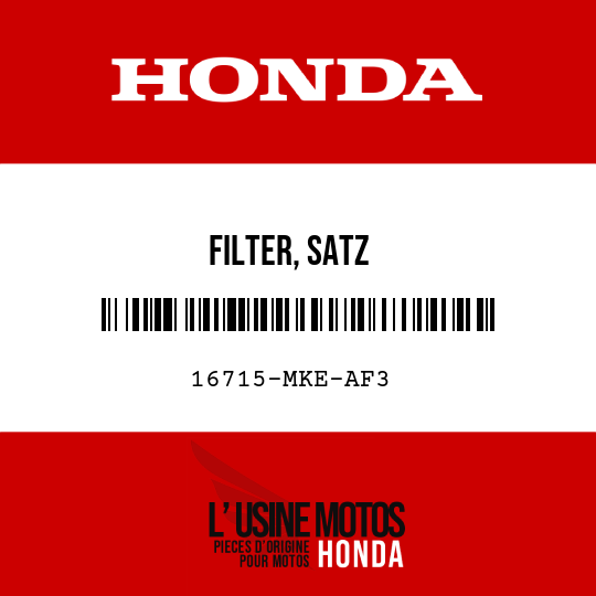 image de 16715-MKE-AF3 FILTER, SATZ