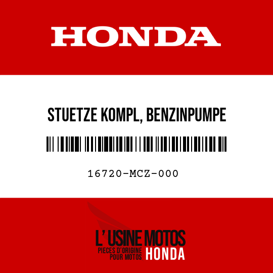 image de 16720-MCZ-000 STUETZE KOMPL, BENZINPUMPE
