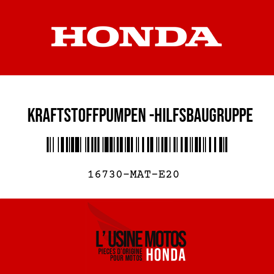 image de 16730-MAT-E20 KRAFTSTOFFPUMPEN -HILFSBAUGRUPPE