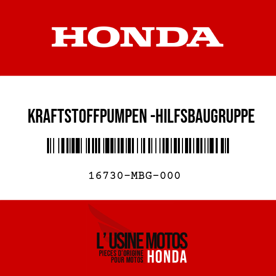image de 16730-MBG-000 KRAFTSTOFFPUMPEN -HILFSBAUGRUPPE