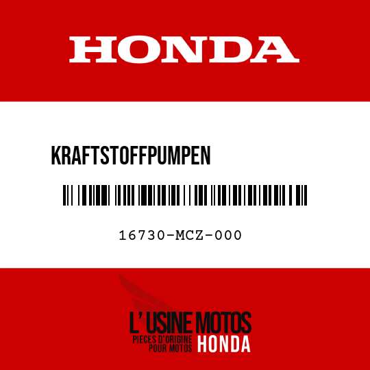 image de 16730-MCZ-000 KRAFTSTOFFPUMPEN              -HILFSBAUGRUPPE
