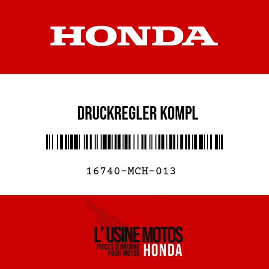 image de 16740-MCH-013 DRUCKREGLER KOMPL