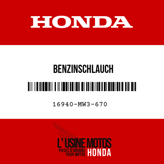 image de 16940-MW3-670 BENZINSCHLAUCH