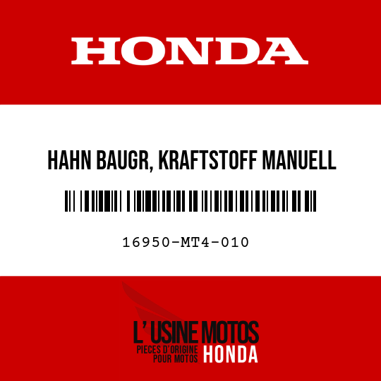 image de 16950-MT4-010 HAHN BAUGR, KRAFTSTOFF MANUELL