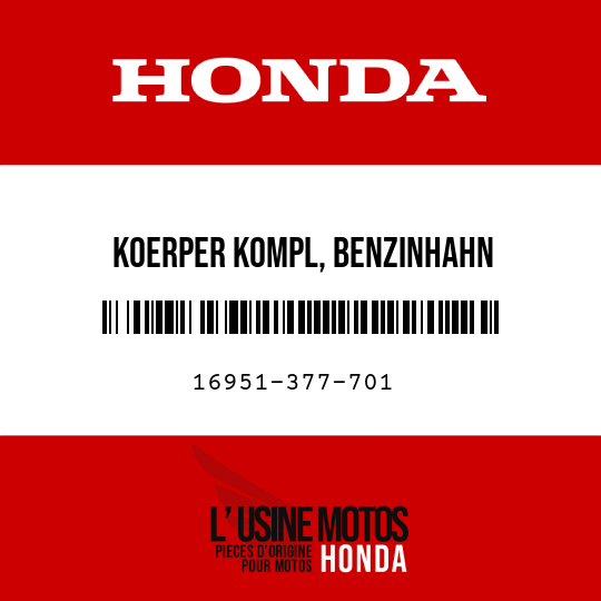 image de 16951-377-701 KOERPER KOMPL, BENZINHAHN