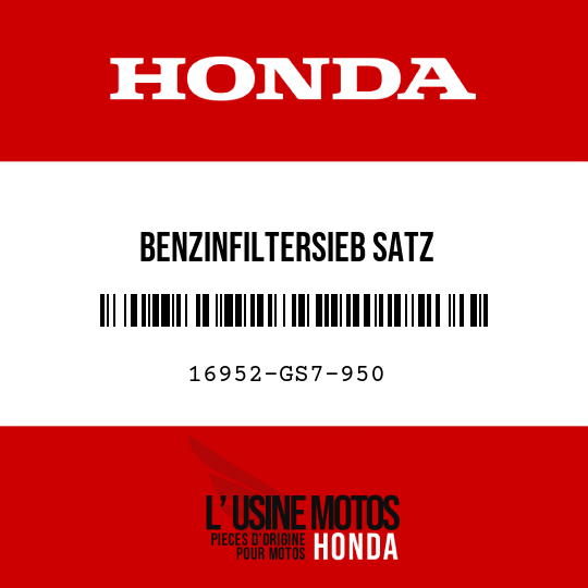 image de 16952-GS7-950 BENZINFILTERSIEB SATZ