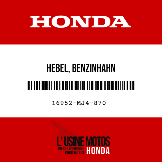 image de 16952-MJ4-870 HEBEL, BENZINHAHN