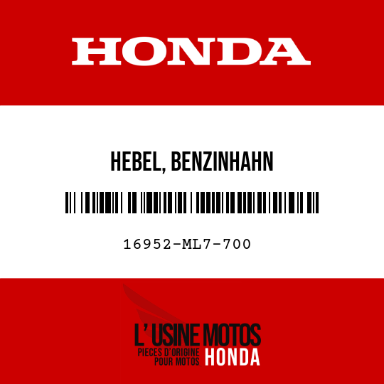 image de 16952-ML7-700 HEBEL, BENZINHAHN