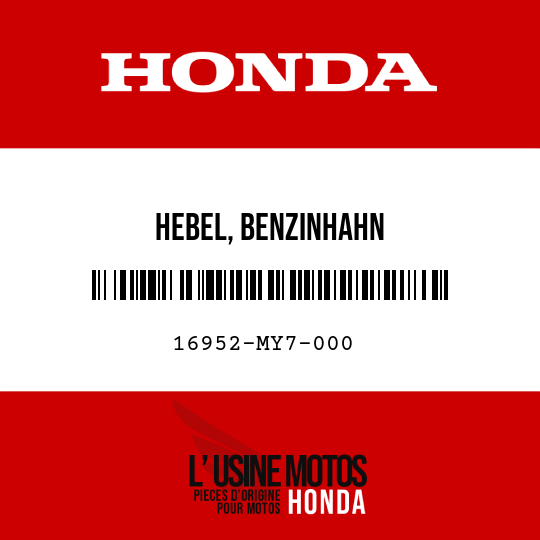 image de 16952-MY7-000 HEBEL, BENZINHAHN