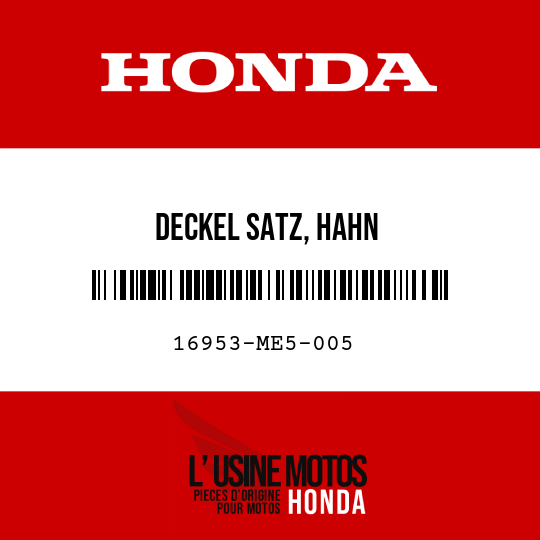 image de 16953-ME5-005 DECKEL SATZ, HAHN