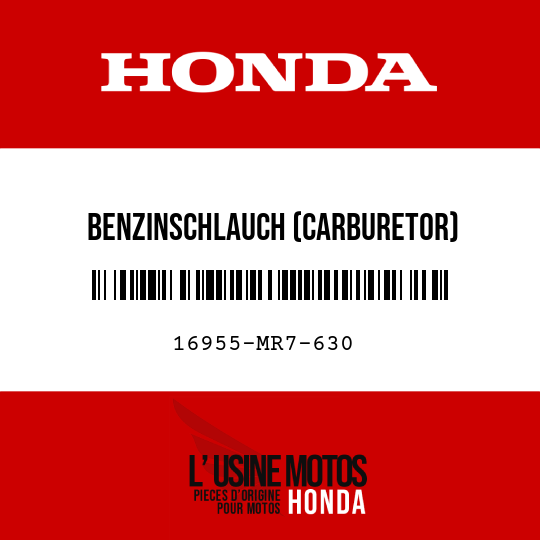 image de 16955-MR7-630 BENZINSCHLAUCH (CARBURETOR)