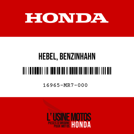 image de 16965-MR7-000 HEBEL, BENZINHAHN