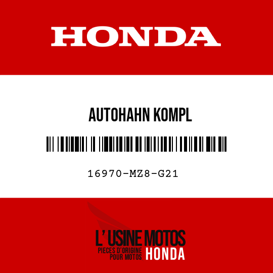 image de 16970-MZ8-G21 AUTOHAHN KOMPL