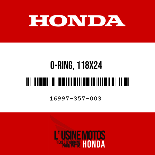 image de 16997-357-003 O-RING, 118X24