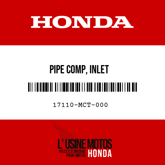 image de 17110-MCT-000 PIPE COMP, INLET
