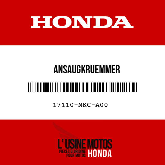 image de 17110-MKC-A00 ANSAUGKRUEMMER
