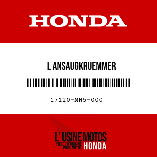 image de 17120-MN5-000 L ANSAUGKRUEMMER