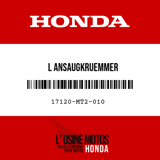 image de 17120-MT2-010 L ANSAUGKRUEMMER