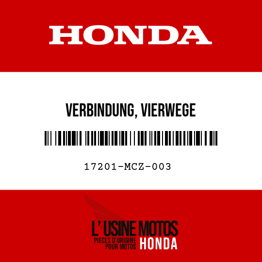 image de 17201-MCZ-003 VERBINDUNG, VIERWEGE