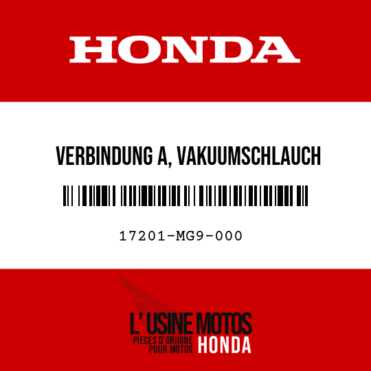 image de 17201-MG9-000 VERBINDUNG A, VAKUUMSCHLAUCH